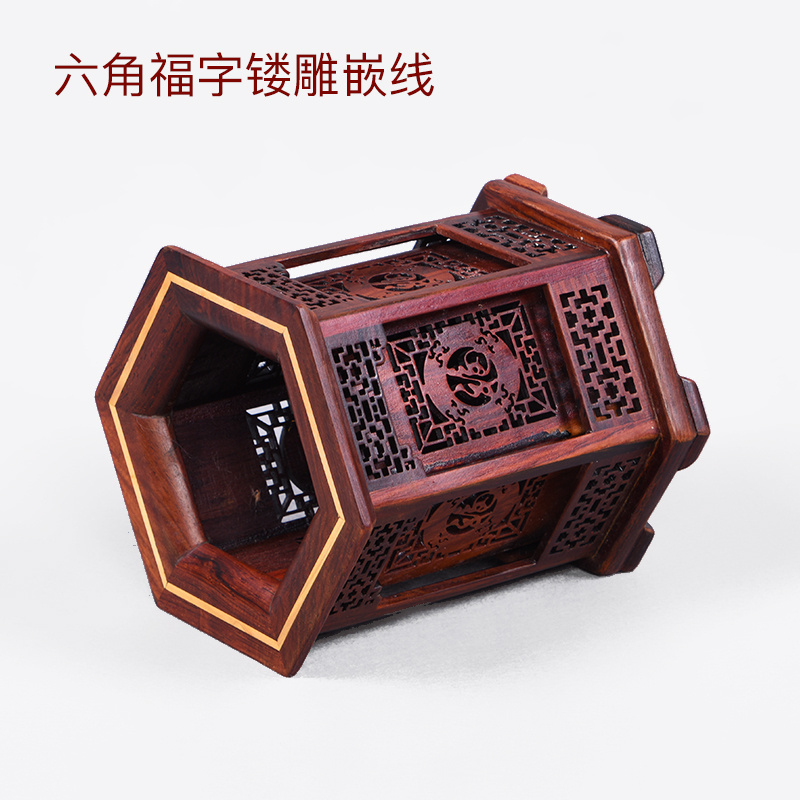 多丰实木雕刻原木复古毛笔筒红酸枝笔筒办公桌笔筒文房四宝书房礼