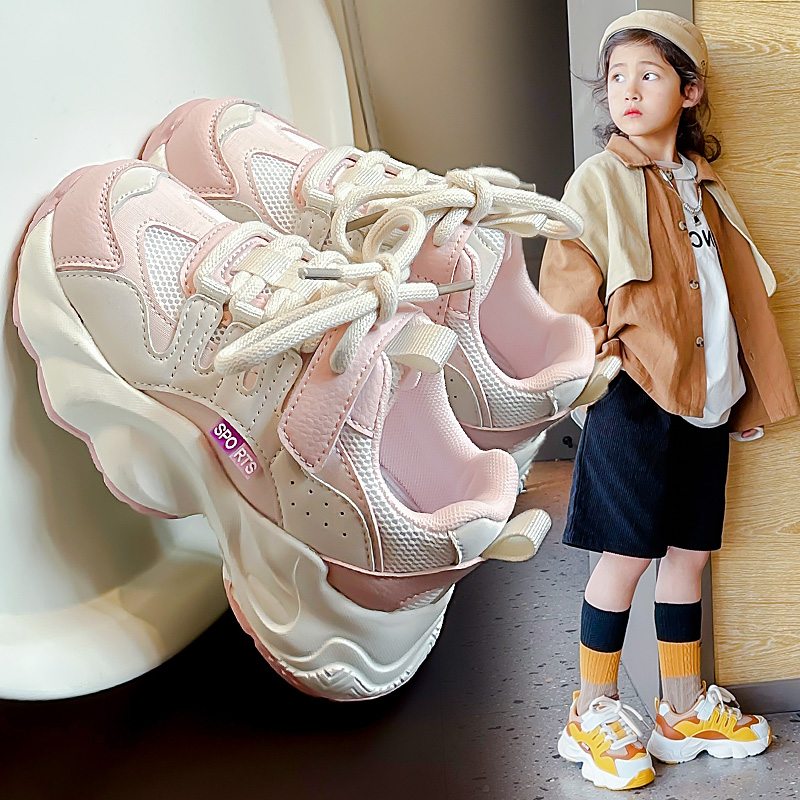 男女童鞋儿童运动鞋春秋季2025新款中大童男孩鞋子透气网面
