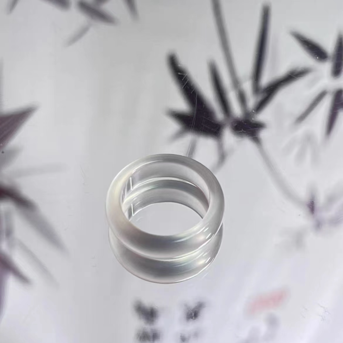 天然玉石玛瑙戒圈-均码戒圈