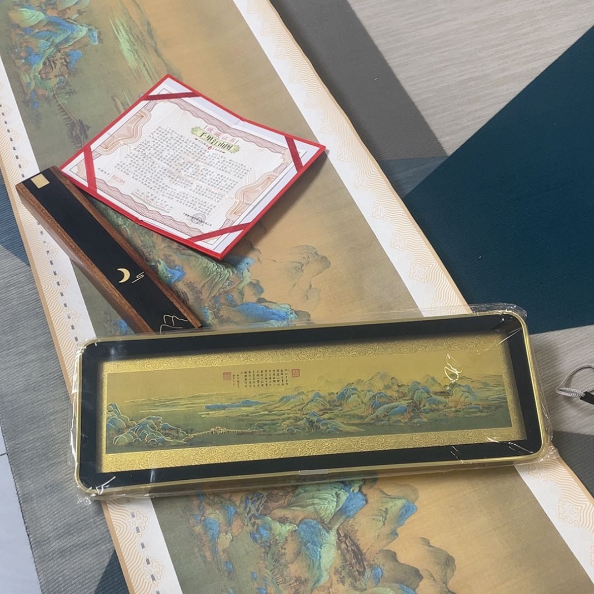 【闪购商品】书法千里江山大画