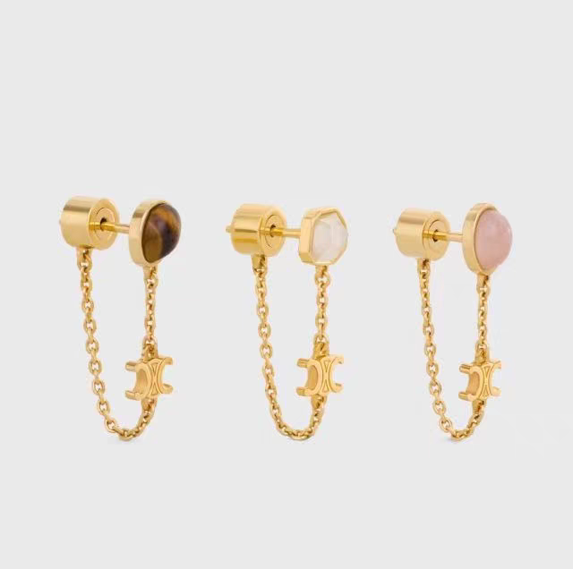 铜合金耳饰  轻奢设计师款耳钉~7661