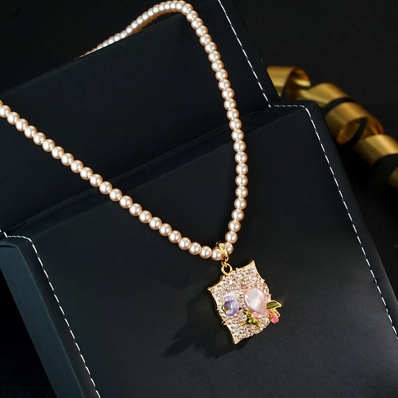 铜合金项链 轻奢设计师款项链~7270