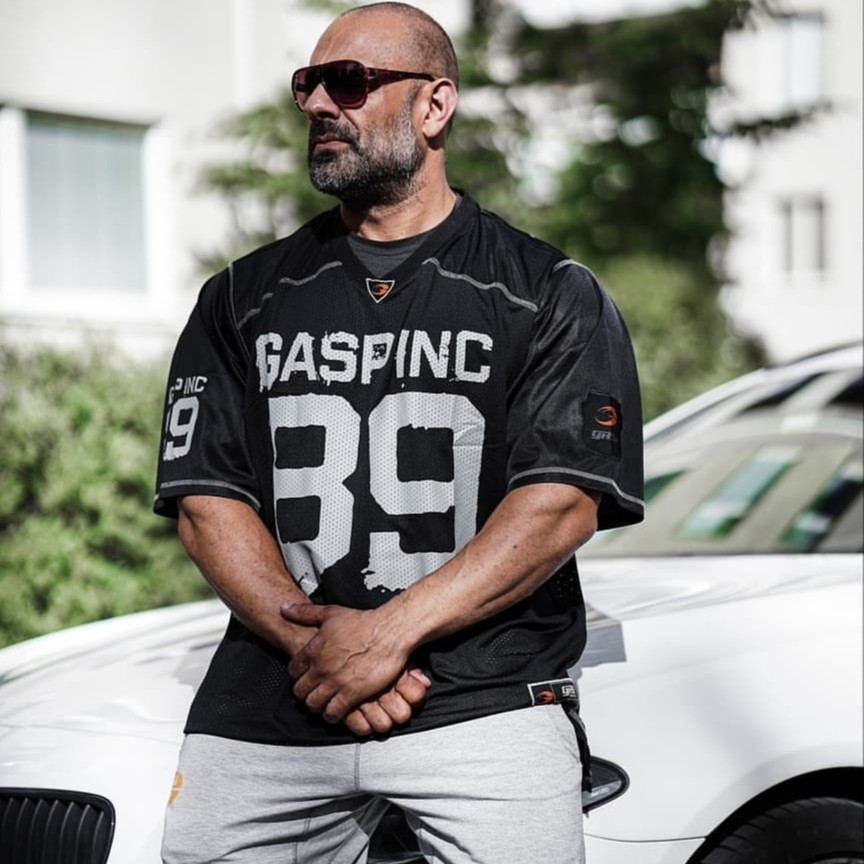 GASP No.1 Football T经典宽大橄榄球衫速干网眼T恤220585