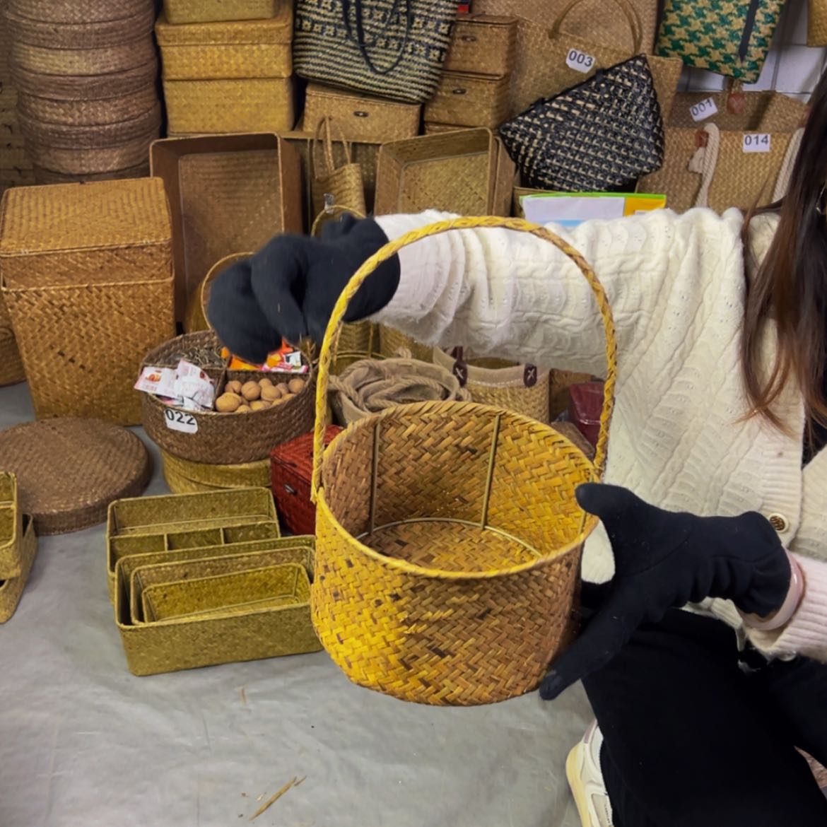 【闪购商品】圆提花篮