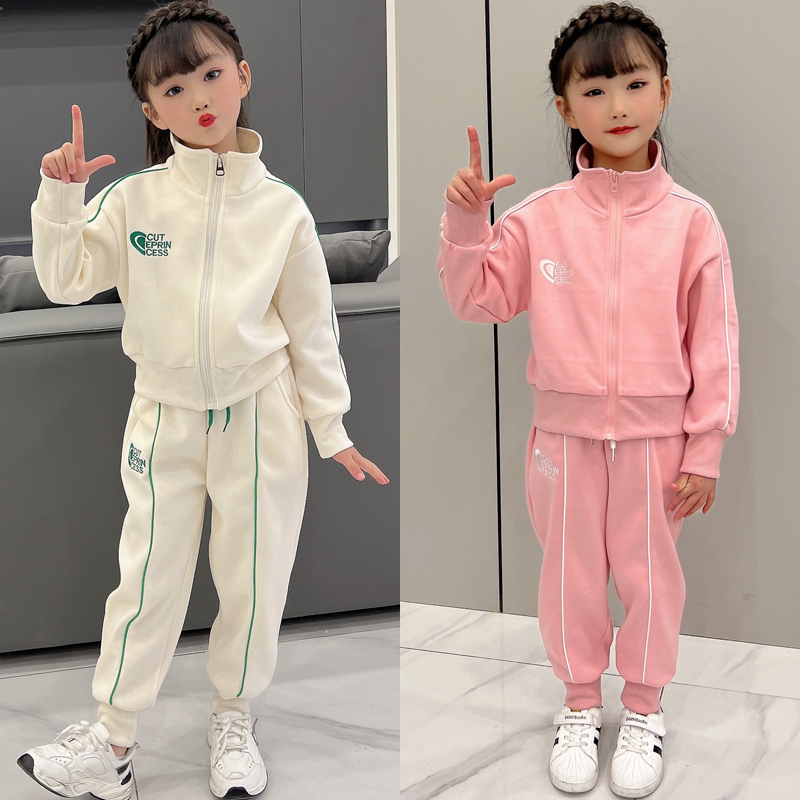 【奇妙卡依】2025年春季新款女孩网红洋气儿童韩版时尚运动女童秋装