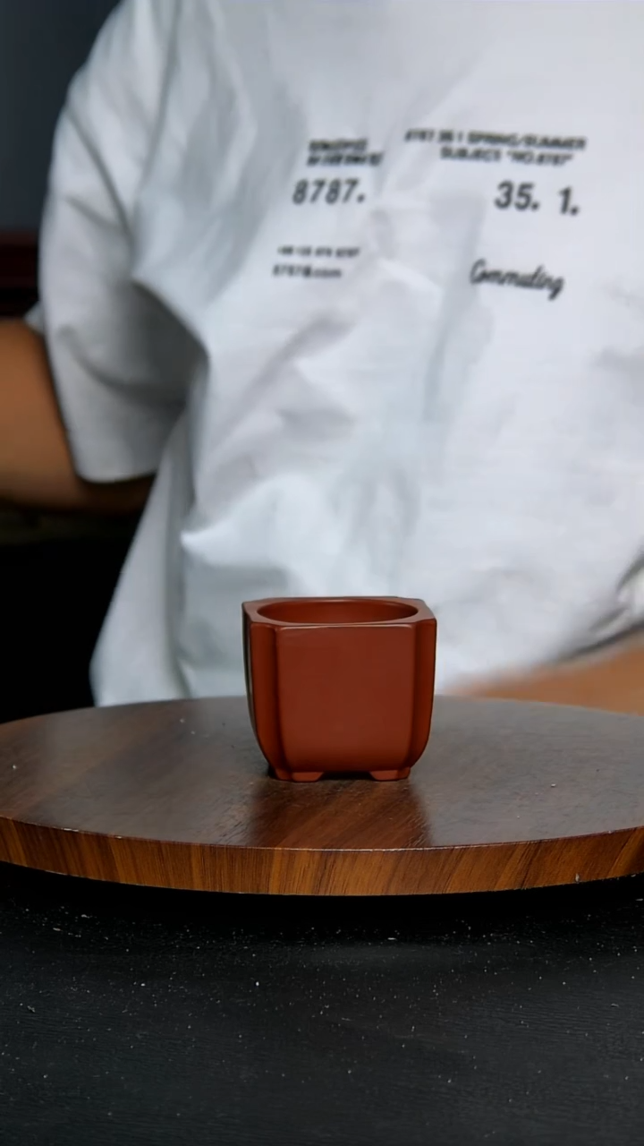 【闪购商品】紫砂20CM以下大红袍外方内圆5.5*5