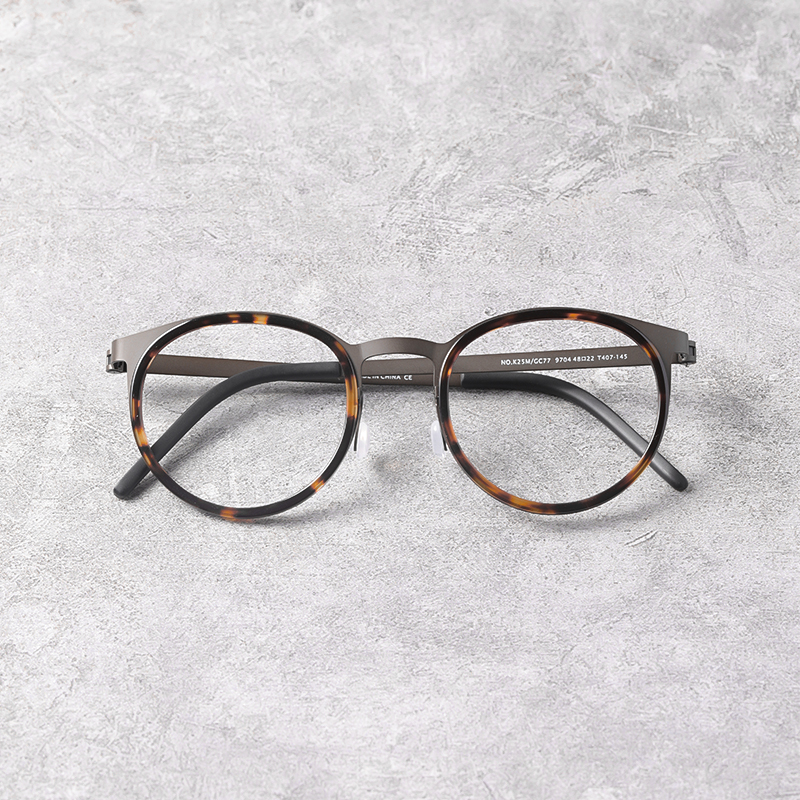 原版圈形 x 姜文同款日系纯钛近视眼镜框复古圆框男女可配近视8g
