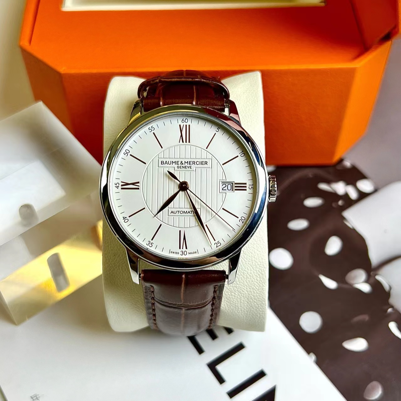 95新 Baume et Mercier/名士 自动上链 精钢,40 金针