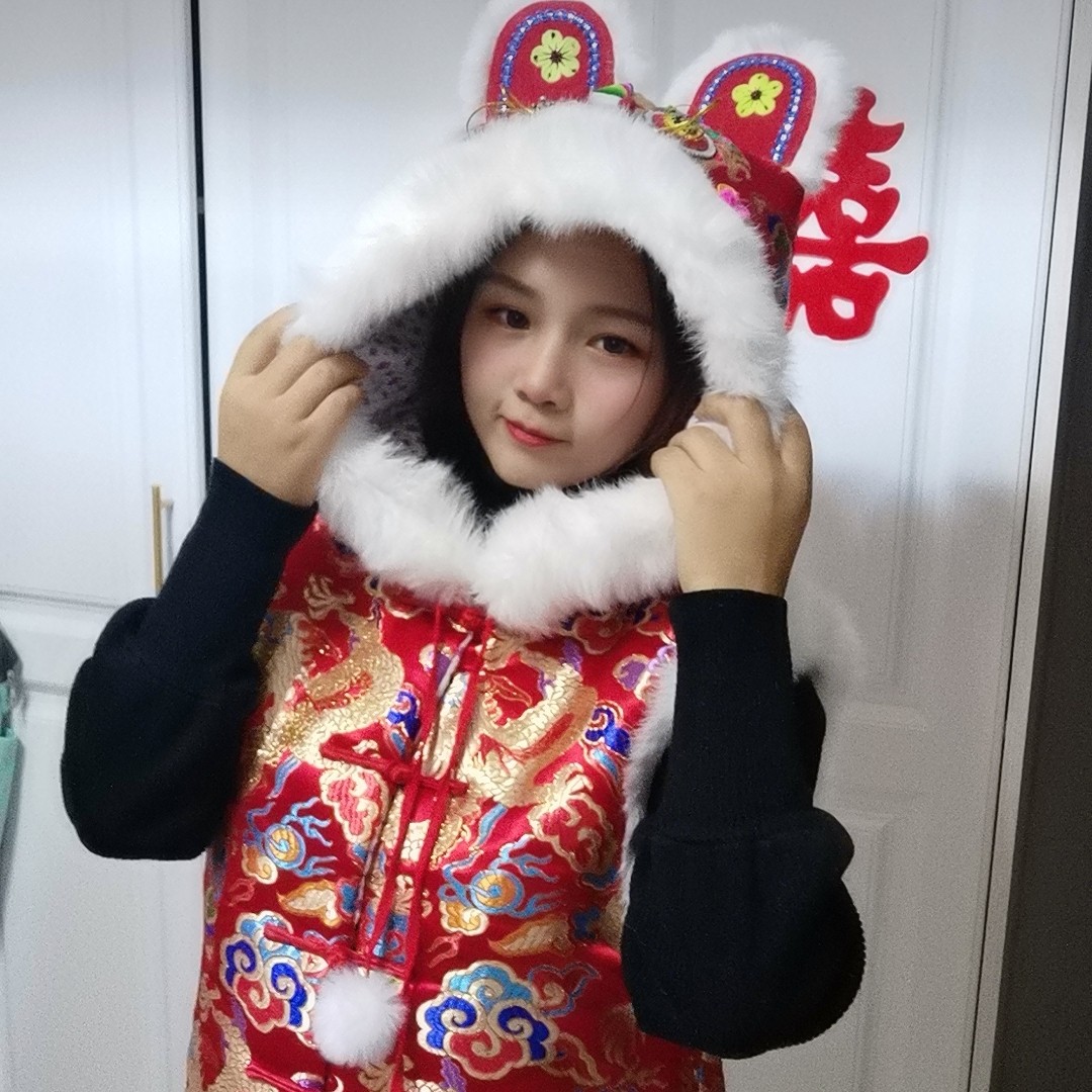 纯手工成人中国风刺绣虎头马甲