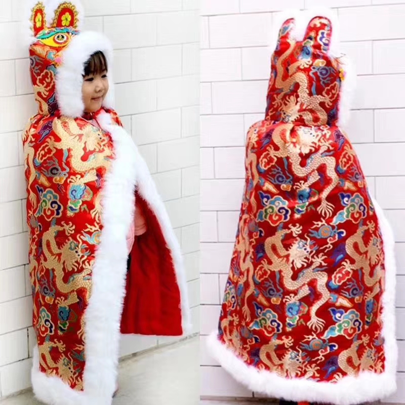 宝宝满月周岁新款爆款虎头披风