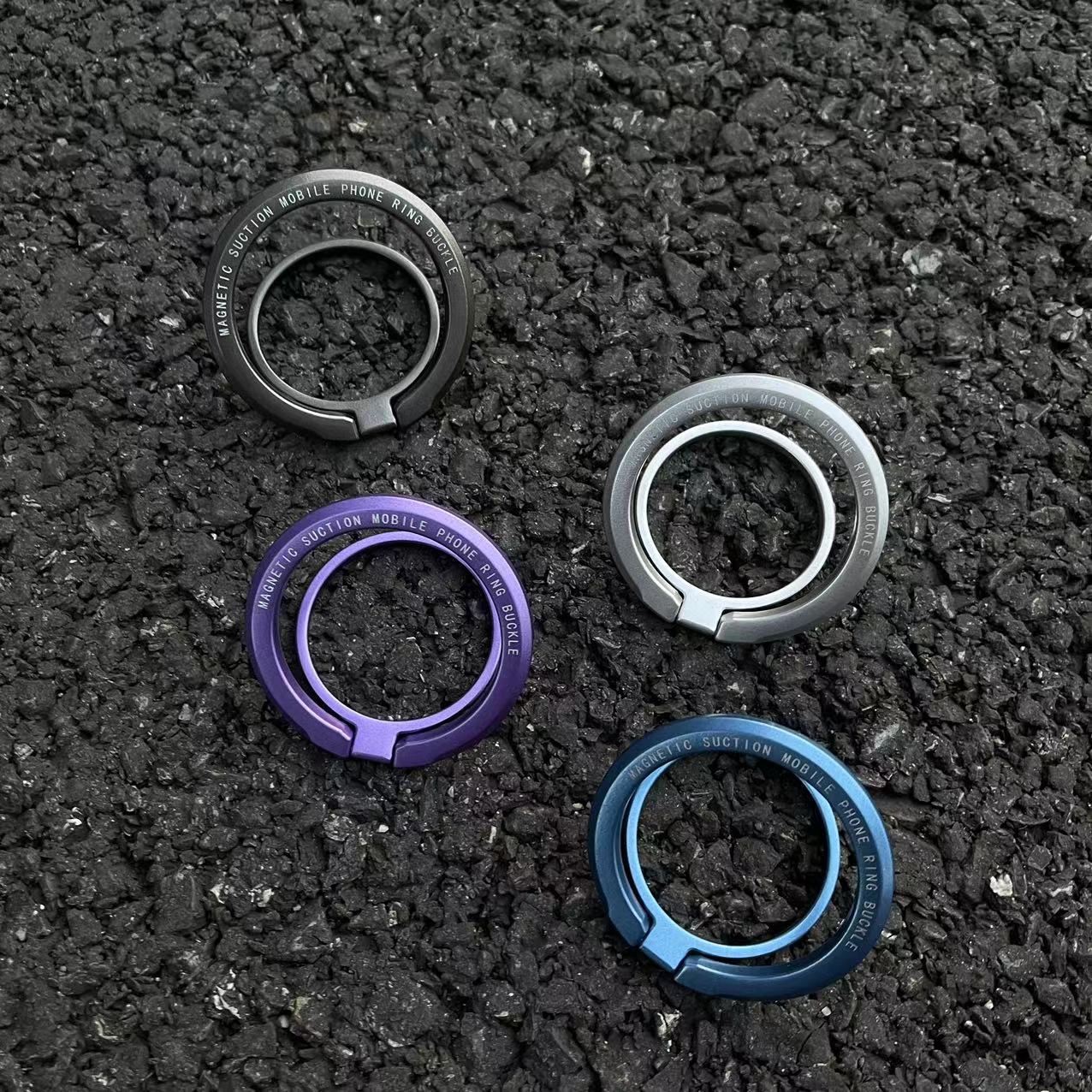 适用苹果15/14新款磁吸环扣支架iPhone15ProMax磁性环