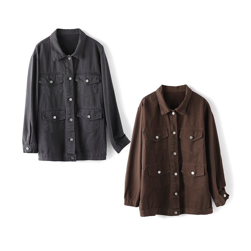 34125【唯T系列】休闲复古个性宽松外套VT8855