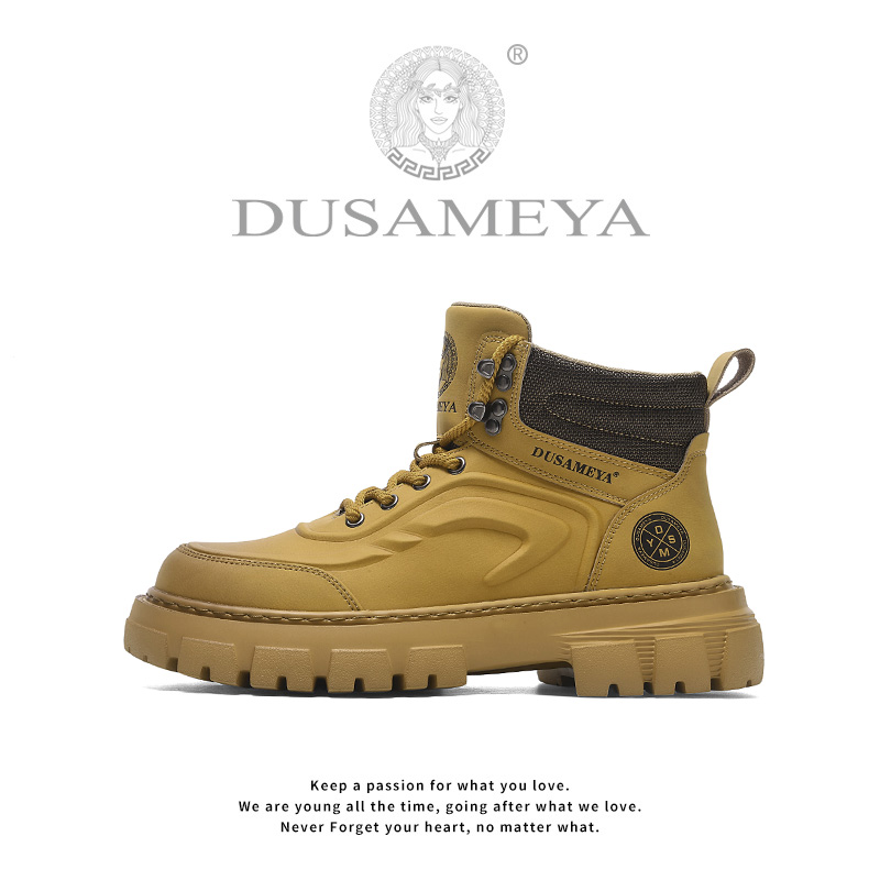 DUSAMEYA/杜莎米娅时尚百搭英伦风潮流厚底复古休闲马丁靴D6690