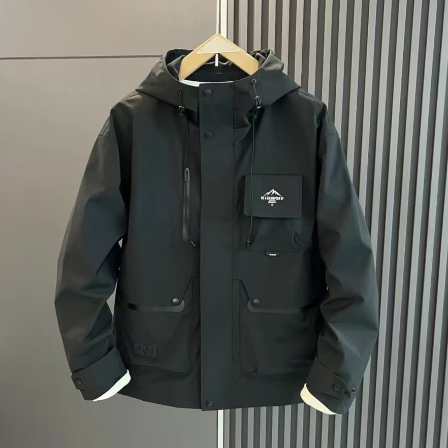 阿聪2028-多巴胺系列【男女同款】防寒冬季工装连帽保暖情侣款厚