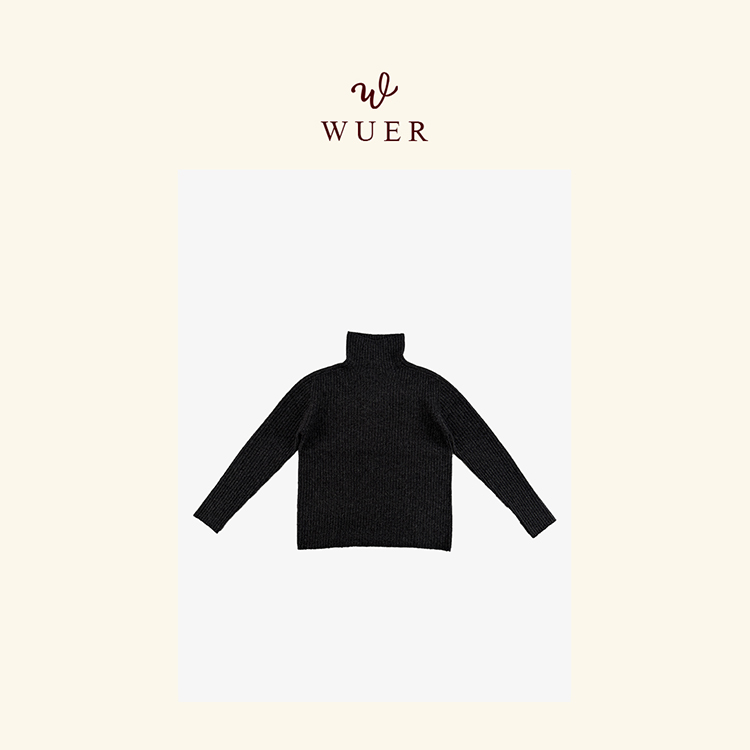 五儿精工8117#新冬高领毛衣保暖上衣绵羊毛针织衫长袖舒适亲肤