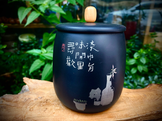 建水紫陶精品醒茶罐