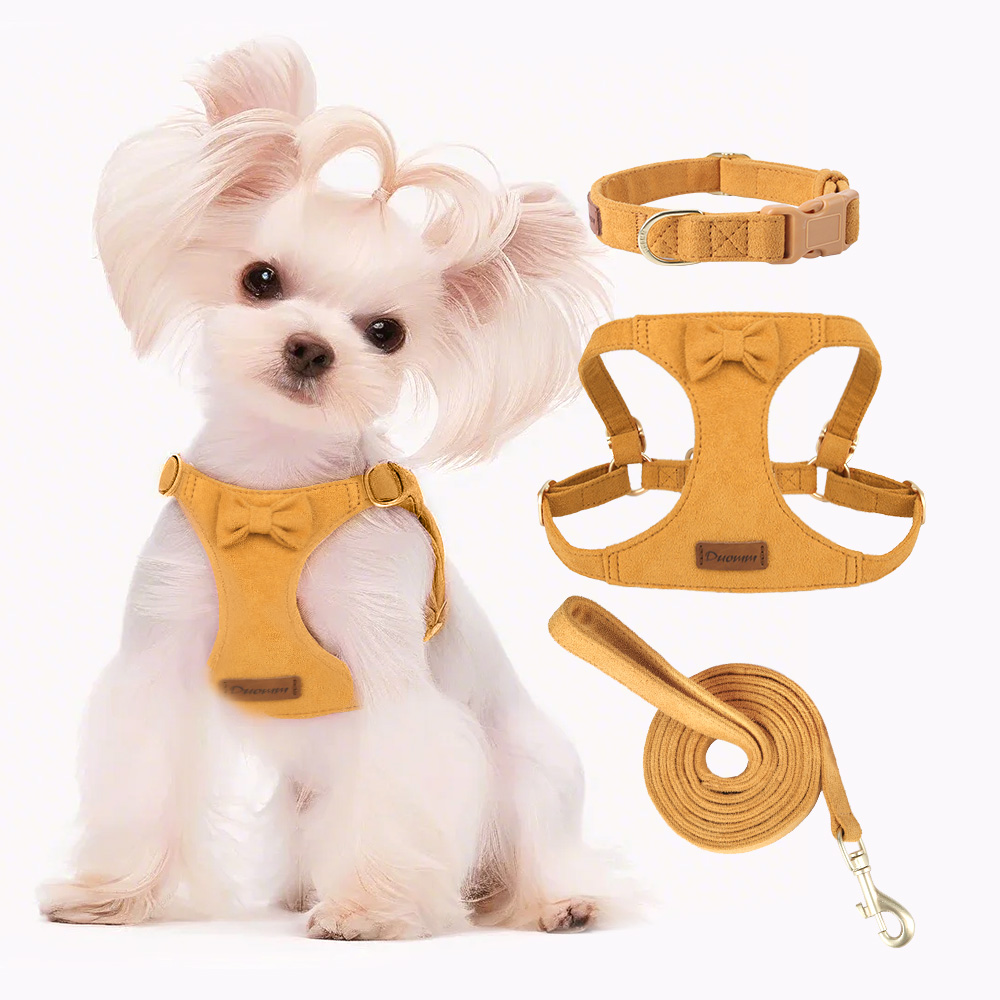 朵猫猫狗狗牵引绳背心式遛狗绳小型犬幼犬泰迪比熊胸背带宠物用品
