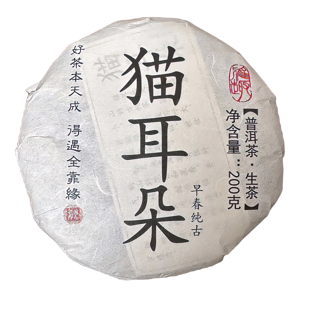 2023年猫耳朵古树普洱生茶 香气馥郁 茶汤鲜活甜润 回甘生津持久 