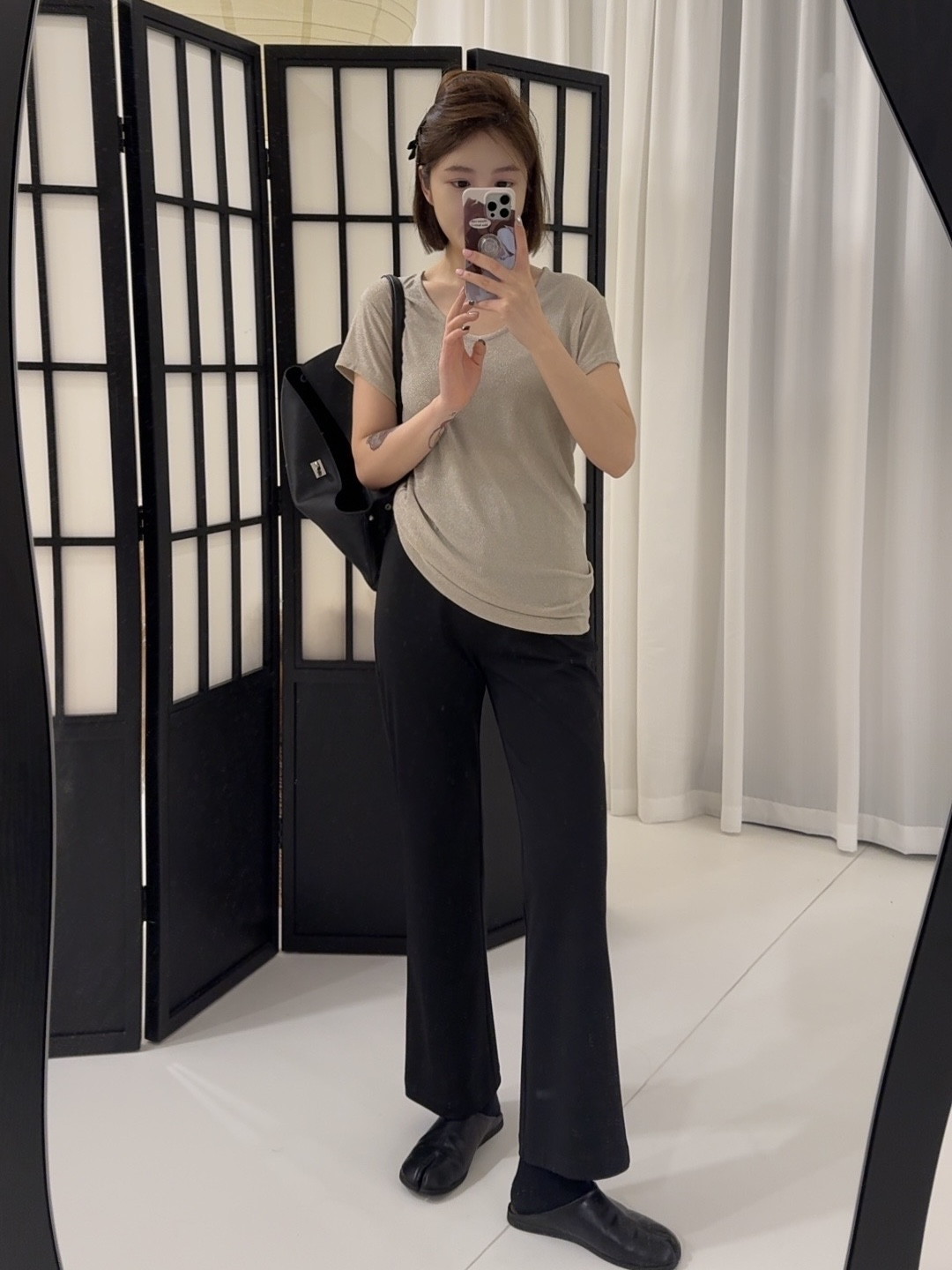 swx studio 2店 星河璀璨 U领新款修身百搭设计感T恤尤莱特