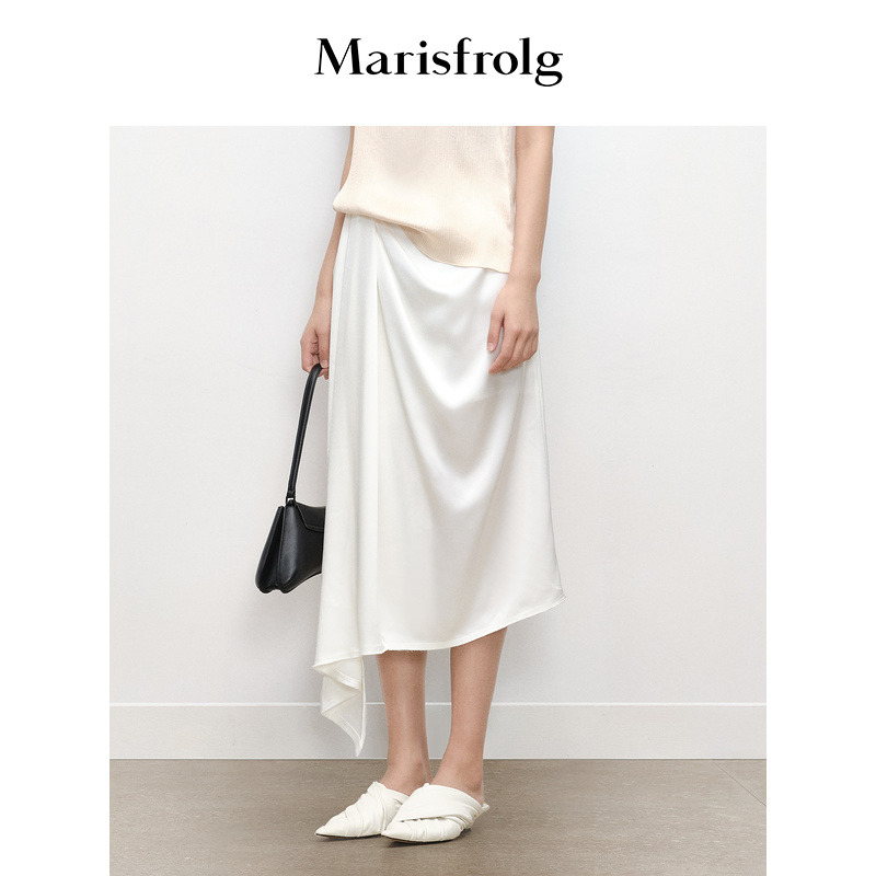 Marisfrolg玛丝菲尔显瘦气质夏季不规则时尚常规半裙A1DE32442