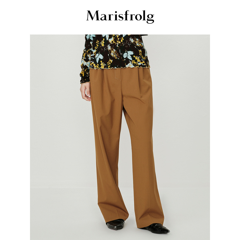 【达人专属】Marisfrolg玛丝菲尔时尚休闲通勤裤子
