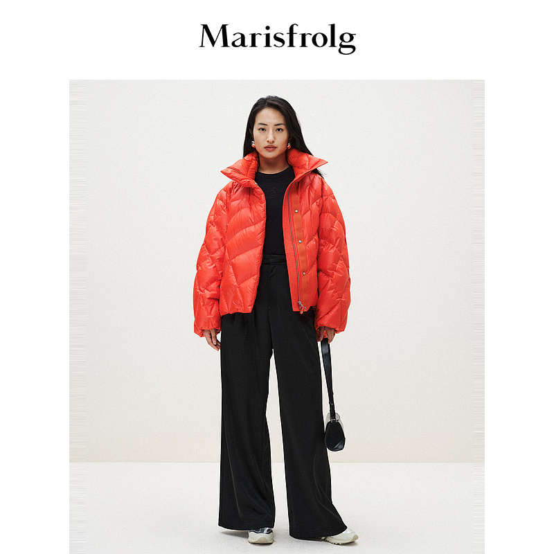 【米儿精选】玛丝菲尔短款羽绒服羽绒外套女款时尚休闲A1EG1016Y