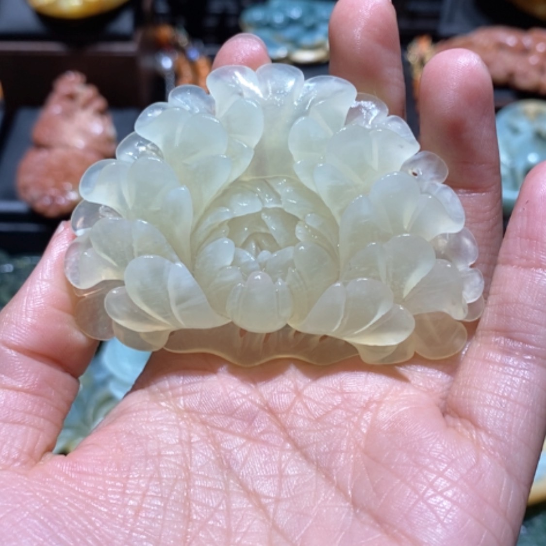 【闪购商品】蛇纹石玉颈饰合金
