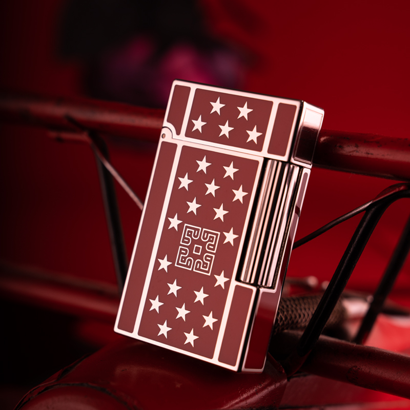 【星韵】D.P.depeng德彭朗声打火机经典拉丝时尚柳丝纹精致