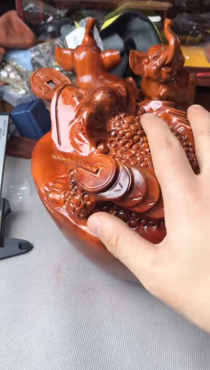 【闪购商品】木头金蟾把件