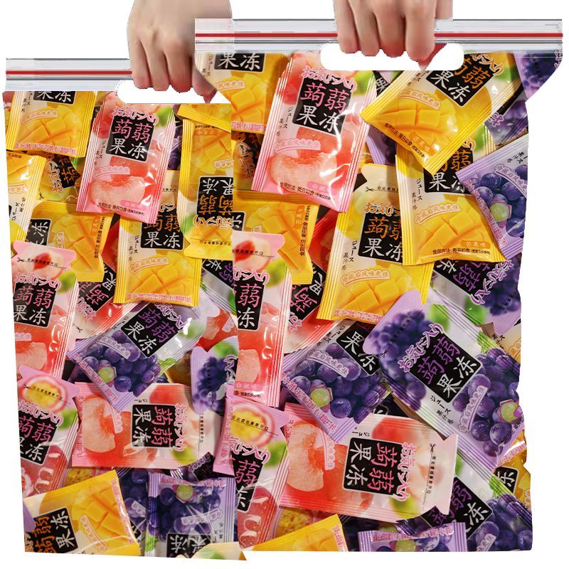 果冻蒟蒻蒟蒻果冻低卡0脂肪休闲网红小零食独立包装0脂肪果冻食用