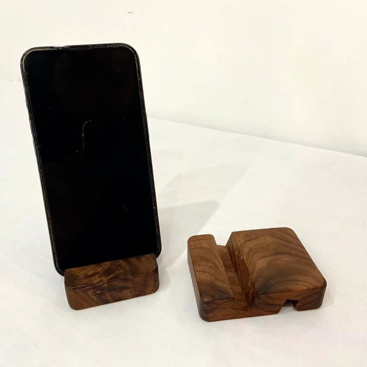 北美胡桃木 四方 手机 支架