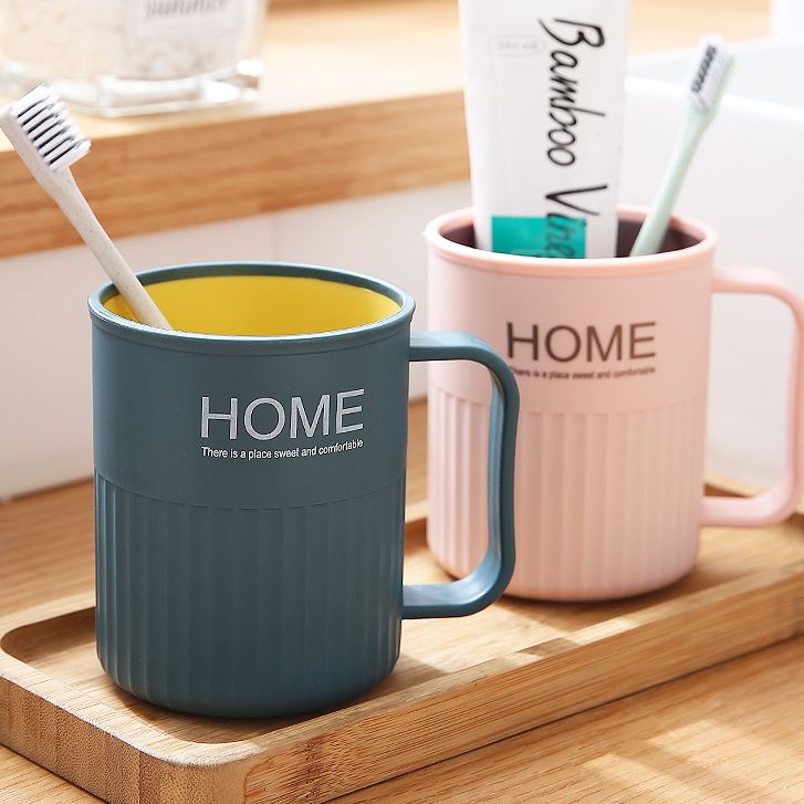 家用卫生间浴室漱口杯刷牙杯简约北欧ins风牙缸牙刷情侣洗漱杯子