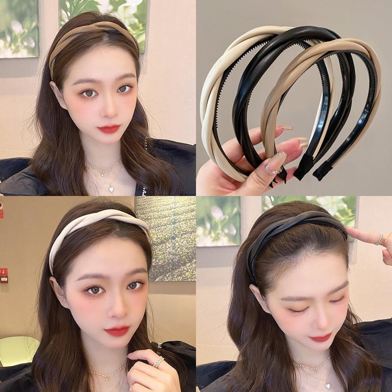 发箍夏天带齿防滑洗脸头箍发捆增高颅顶发卡头饰女款网红