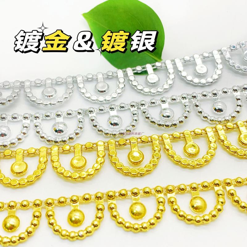 凌先生 金色皇冠定位连线珠DIY手工礼盒花边辅料民族风服饰发饰