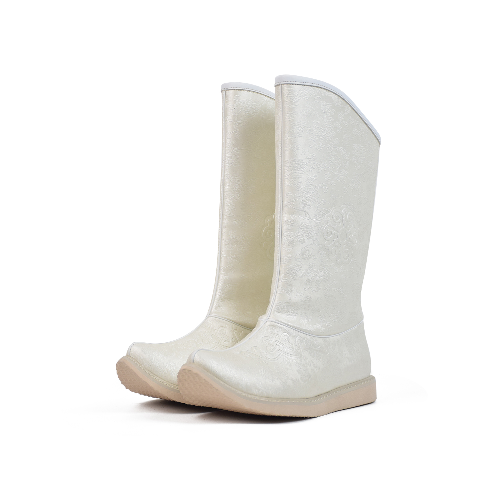 HAIRITAI/海日太【新丝路】民族风绸缎质感高筒女靴蒙古靴1619-256