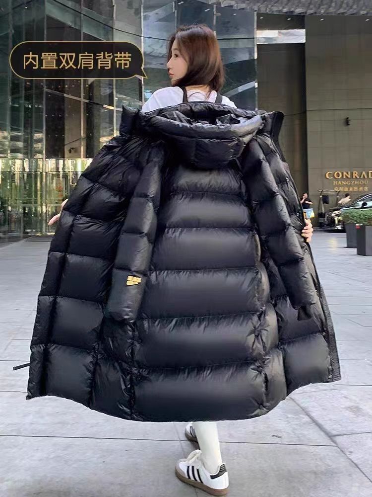 2023新款黑金羽绒服情侣款加厚白鸭绒男女发热保暖高端面包服外套