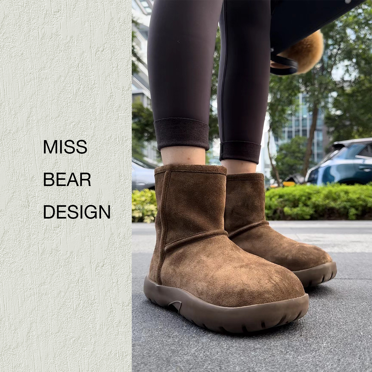 【MISS BEAR DESIGN】反绒雪地靴