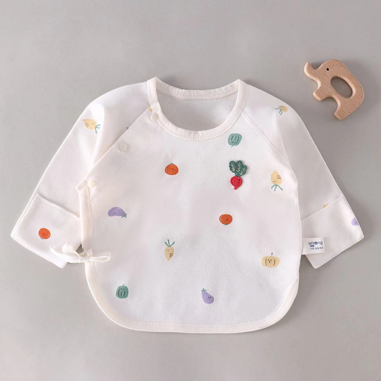 【四季半背衣】精梳新生儿半背衣无骨婴幼儿打底上衣