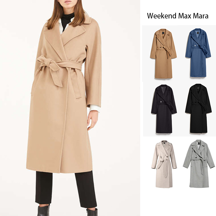 全新未使用  WeekendMaxMara22秋冬经典款驼色翻领大衣RESINA