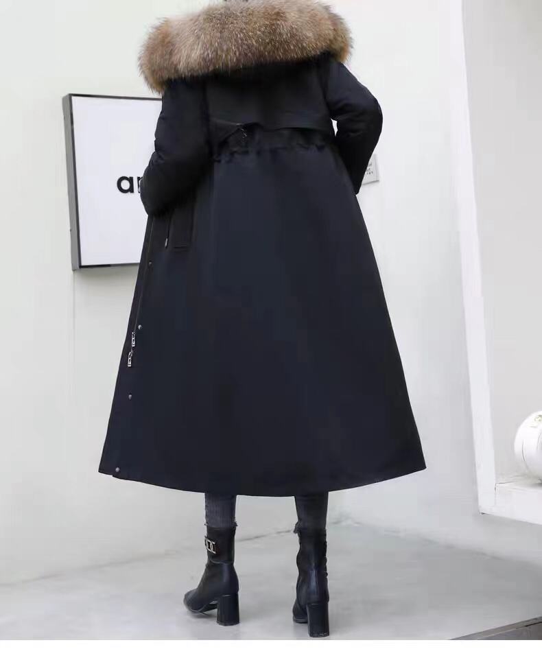 专柜原版女款派克服加厚保暖外套可拆卸新款大衣女冬