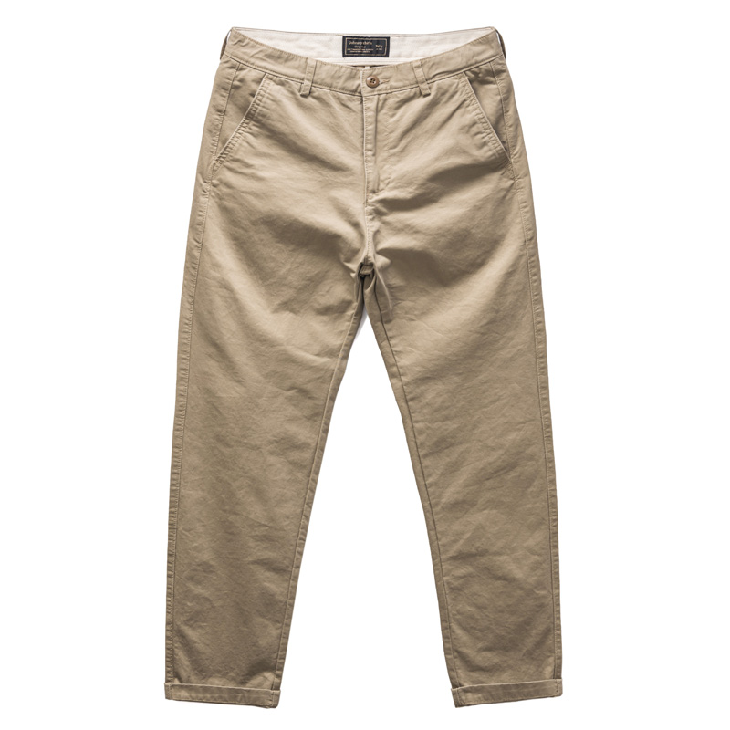 180男款秋冬休闲直筒男裤纯色舒适百搭灰咔叽质感厚实潮流休闲