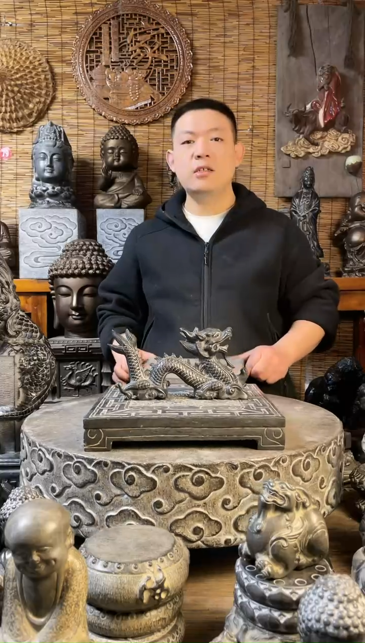 【闪购商品】青石25卧龙+底座