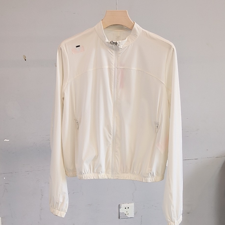 迪桑特DESCENTE白色PWB44女士拉链防晒衣