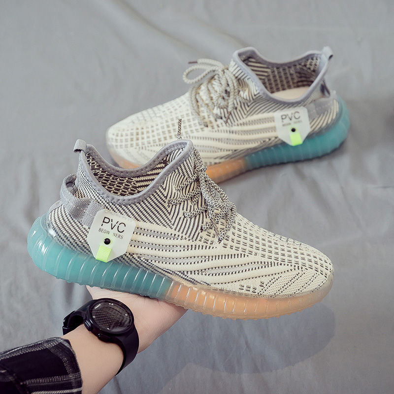 {宠粉专享}男鞋2023新款飞织鞋运动休闲韩版椰子潮鞋F29