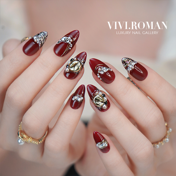 【经典巴黎】原创轻奢 小香风 毛呢格 秋冬显白 高端穿戴美甲