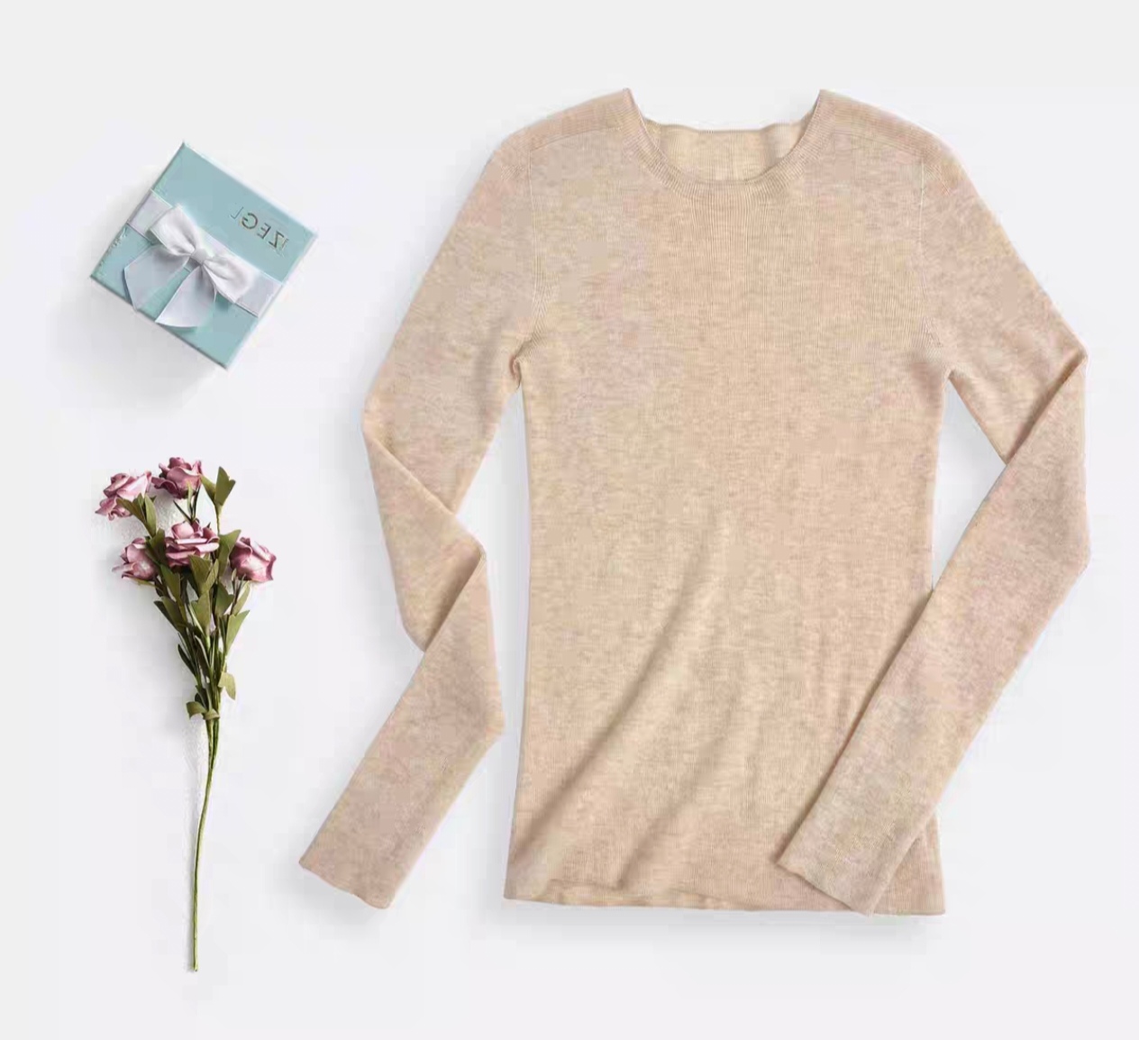 岛津无缝一体针织衫