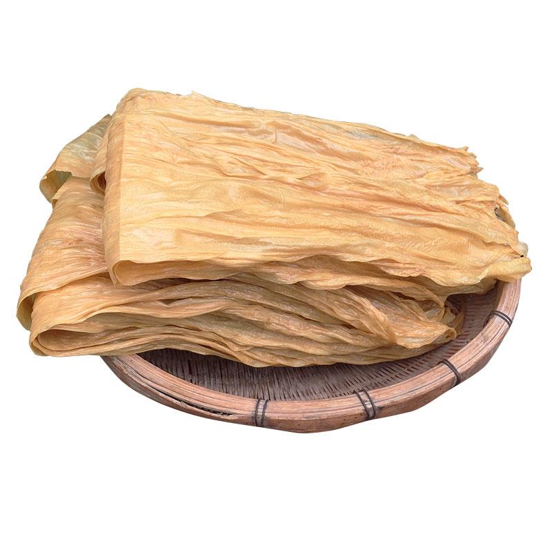 广西桂平特产客家原味腐竹黄豆手工片扁豆腐皮干货腐竹笋0g