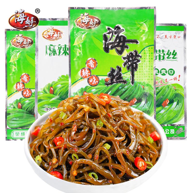 海婷海带丝开袋即食下饭菜麻辣咸菜香辣海藻菜零食笋0g