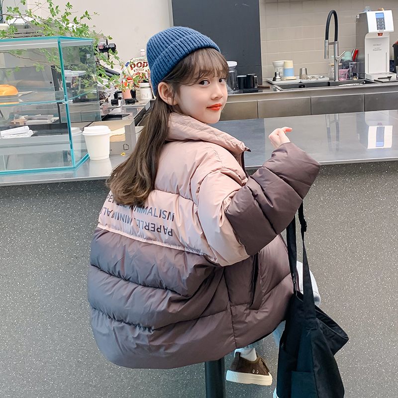 新品巴拉巴拉女童冬装羽绒服2023新款洋气儿童冬季加厚大童白鸭绒