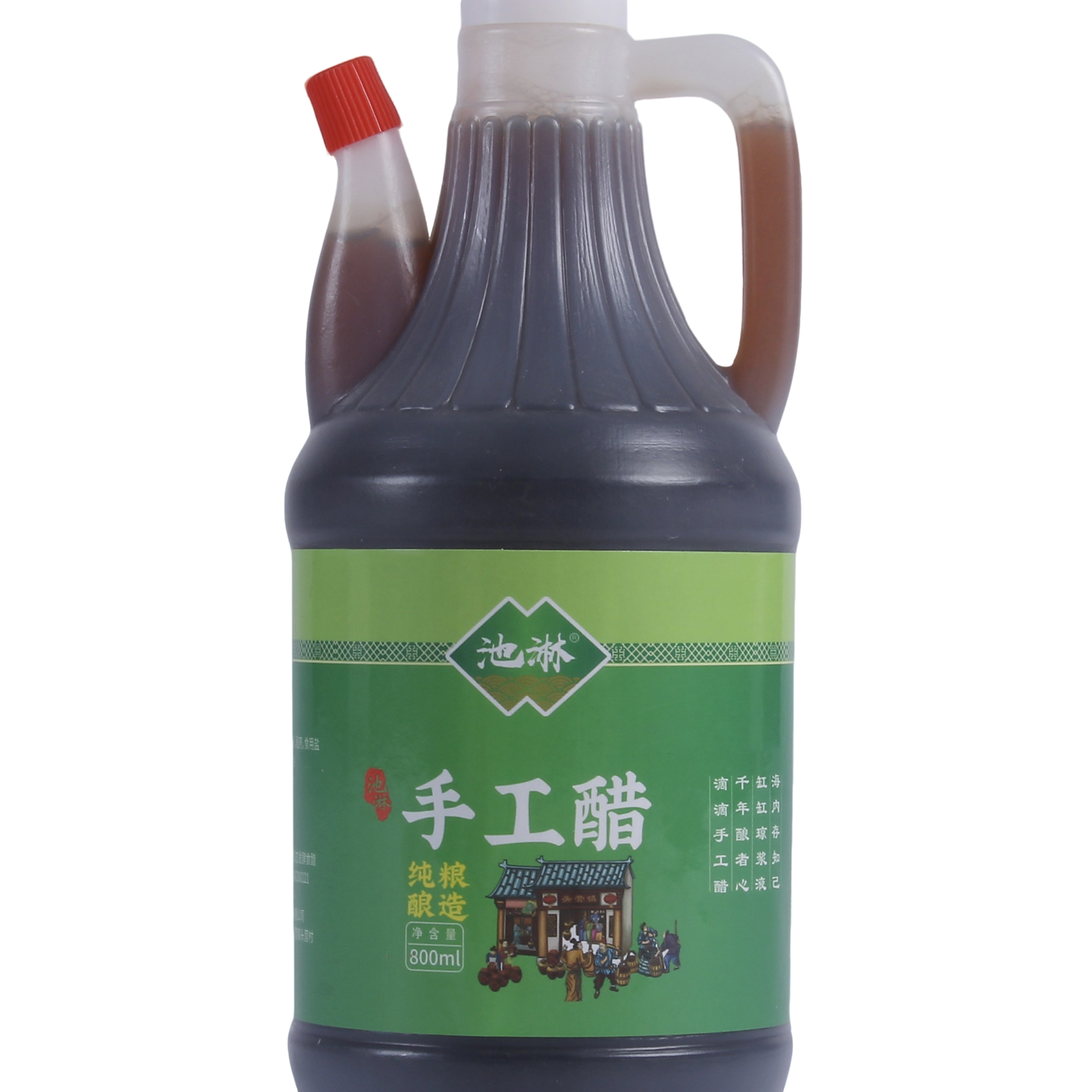 池淋【池淋】手工醋800ML瓶  酸香绵柔 粮食酿造醋  炒菜凉拌家用